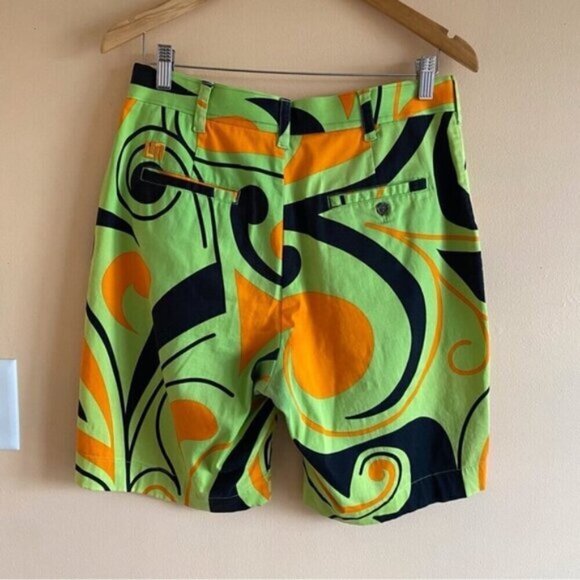 Loudmouth Shorts Mens 30 Mutlcolor Psychedelic Groovy Golf Cotton Blend Pocket - Picture 3 of 16